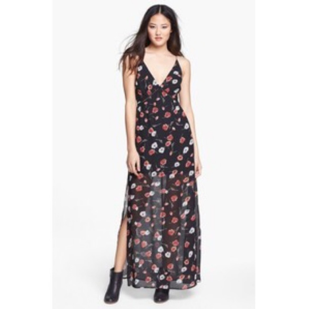 *NWT* Nordstrom Lyke Minded Rose Maxi Dress
